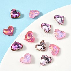 12Pcs 6 Colors Glass Rhinestone Cabochons&nbsp;RGLA-FS0001-21