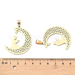 201 Stainless Steel Pendants&nbsp;STAS-K310-08G