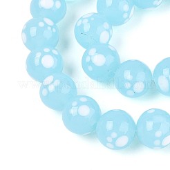 Handmade Lampwork Beads Strands&nbsp;LAMP-N028-21F