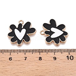 Rack Plating Alloy Enamel Pendants&nbsp;ENAM-N056-344