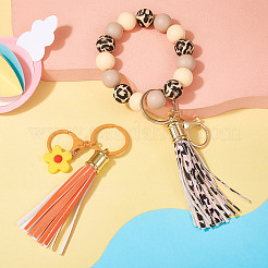 PU Imitation Leather Tassel Pendants&nbsp;FIND-TA0005-07B