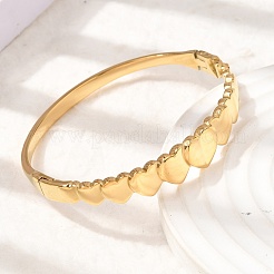 304 Stainless Steel Hinged Bangles for Women&nbsp;BJEW-B168-06G