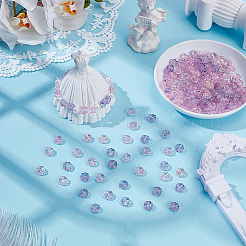 200Pcs 2 Colors Transparent Glass Beads&nbsp;GLAA-WR0001-16