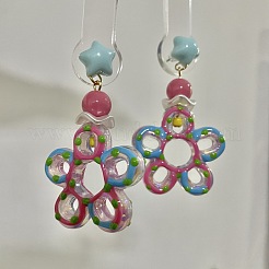 Acrylic Stud Dangle Earrings for Women&nbsp;WG65A30-01