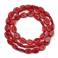 Czech Pressed Glass Beads&nbsp;GLAA-I061-24