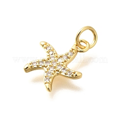 Brass Micro Pave Clear Cubic Zirconia Pendants&nbsp;X-KK-Q040-01D-G