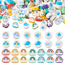 130Pcs 13 Style Weather Theme Handmade Polymer Clay Beads&nbsp;CLAY-TA0001-19