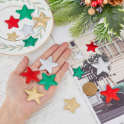 120Pcs 12 Style Christmas Star Non-woven Fabric Ornament Accessories&nbsp;DIY-FH0005-71