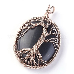 Natural Obsidian Big Pendants&nbsp;G-G771-C05