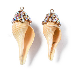Natural Sea Shell Pendants&nbsp;SSHEL-S258-97