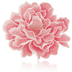 4Pcs Peony Polyester Embroidery Sew On Patches&nbsp;PATC-CY0001-72A
