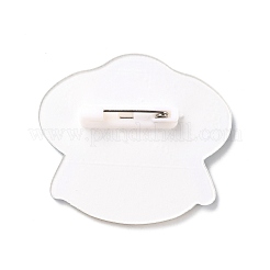 Flying Saucer Acrylic Safety Brooch&nbsp;JEWB-D009-11P