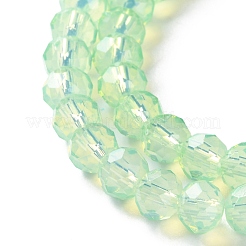 Baking Paint Transparent Glass Beads Strands&nbsp;DGLA-A034-J6MM-D02