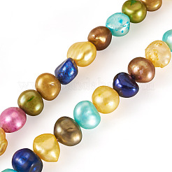 1 Strand Dyed Natural Cultured Freshwater Pearl Beads Strands&nbsp;PEAR-TA0001-16