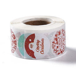 4 Patterns Christmas Round Dot Self Adhesive Paper Stickers Roll&nbsp;DIY-A042-03A