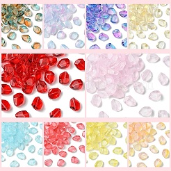 50Pcs Transparent Spray Paint Glass Beads&nbsp;GLAA-YW0004-50A