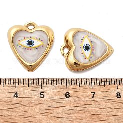 IP Plating(IP) 304 Stainless Steel Enamel Pendants&nbsp;STAS-A103-01G-04