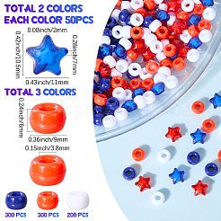 900Pcs Independence Day Themed Plastic Beads Sets&nbsp;KY-SP0001-25