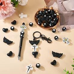 Religion Theme Food Grade Eco-Friendly Silicone Beads&nbsp;SIL-TA0002-97