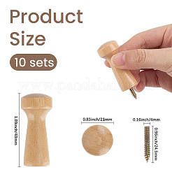 Wood Coat Hook&nbsp;AJEW-WH20070-287A