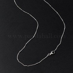 2mm Rack Plating Brass Satellite Chain Necklaces for Women Men&nbsp;MAK-L044-33P