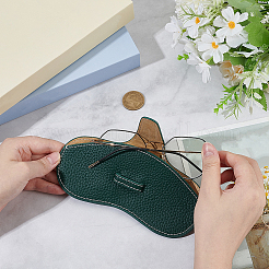 1Pc Cowhide Eyeglass Cases&nbsp;ABAG-CN0001-58B