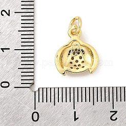 Brass Micro Pave Cubic Zirconia Pendants&nbsp;KK-I359-02G-01
