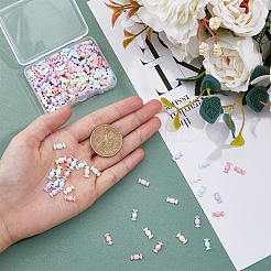 200Pcs 4 Colors Opaque Resin Cabochons&nbsp;RESI-HY0001-26