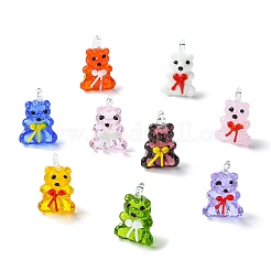 9Pcs 9 Colors Handmade Lampwork Pendants&nbsp;LAMP-CJ0002-64