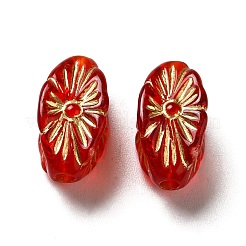Transparent Plating Acrylic Beads&nbsp;OACR-L013-032