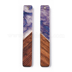 Transparent Resin & Walnut Wood Big Pendants&nbsp;RESI-ZX017-43