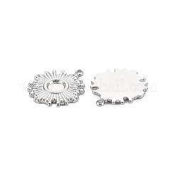 304 Stainless Steel Pendant Enamel Settings&nbsp;STAS-N097-143P