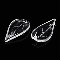 Transparent Glass Petal Beads&nbsp;GLAA-N001-16
