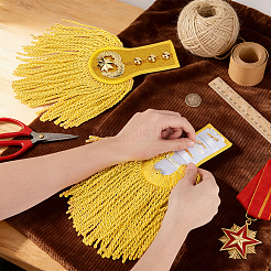 Polyester Tassel Epaulettes&nbsp;AJEW-WH0481-519A-01