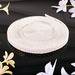 3 Yards Resin Self Adhesive Sewing Trim Hotfix Rhinestone Tape&nbsp;DIY-TA0013-15B