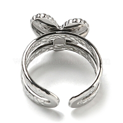 304 Stainless Steel Open Cuff Rings&nbsp;RJEW-C079-08P