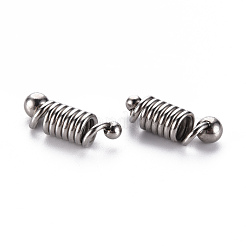 Tarnish Resistant 304 Stainless Steel Coil Cord Ends&nbsp;STAS-T052-37P