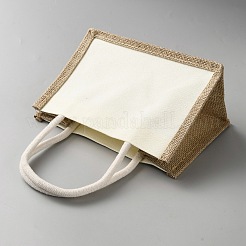 Rectangle Linen Gift Tote Bags&nbsp;ABAG-WH0032-108
