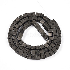 Natural Pyrite Beads Strands&nbsp;G-T140-37B