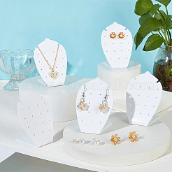 10Pcs Acrylic Slant Back Earring Stands Displays&nbsp;EDIS-PH0001-79