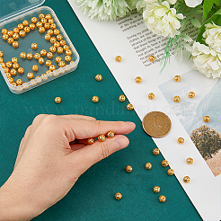 100Pcs Brass Beads&nbsp;KK-FH0007-13