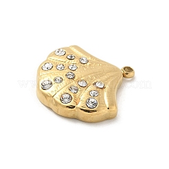 304 Stainless Steel Rhinestone Pendants&nbsp;STAS-I322-38G-02