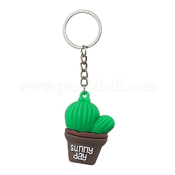 Cartoon Cactus PVC Plastic Keychain&nbsp;KEYC-JKC00667