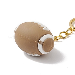Rugby PVC Plastic Pendants Keychain&nbsp;KEYC-JKC00401