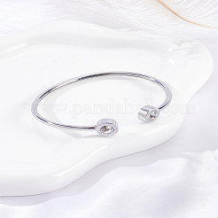 1Pc Stainless Steel Bangles&nbsp;BJEW-LP0001-43