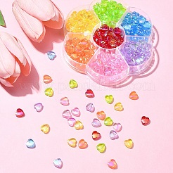 7 Colors Transparent Acrylic Beads&nbsp;OACR-YW0001-95