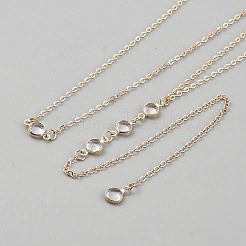 Alloy Resin Rhinestone Body Chains for Women&nbsp;NJEW-WH20008-03G