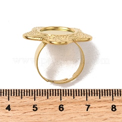 304 Stainless Steel Cuff Ring Components&nbsp;STAS-P403-02G
