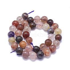 Natural Rutilated Quartz Beads Strands&nbsp;G-K293-F05-D
