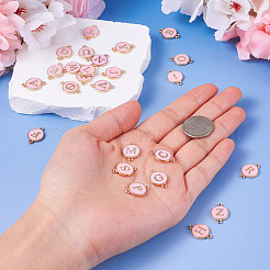 26Pcs Alloy Enamel Letter A~Z Connector Charms&nbsp;FIND-TAC0028-14C